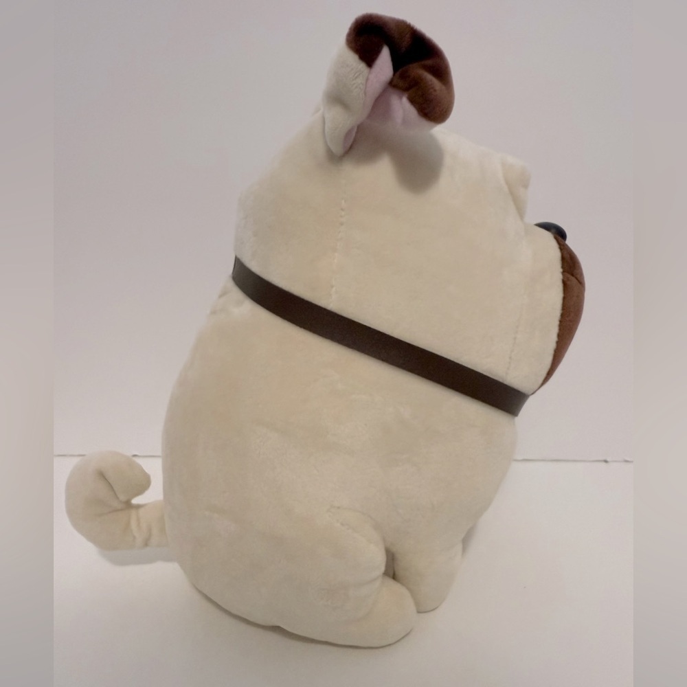 TY Beanie Buddy plush Mel the Pug from The Secret Life of Pets. Cream and Brown - Picture 10 of 10